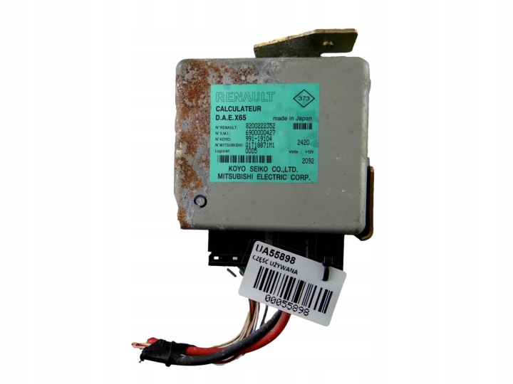 upravljačka upravljanja električnog RENAULT CLIO II 8200222352