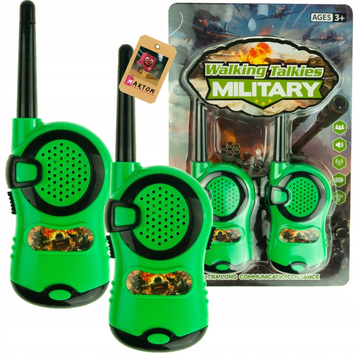 WALKIE TALKIE мілітарі рація для дітей гра у військо набір 2 шт.