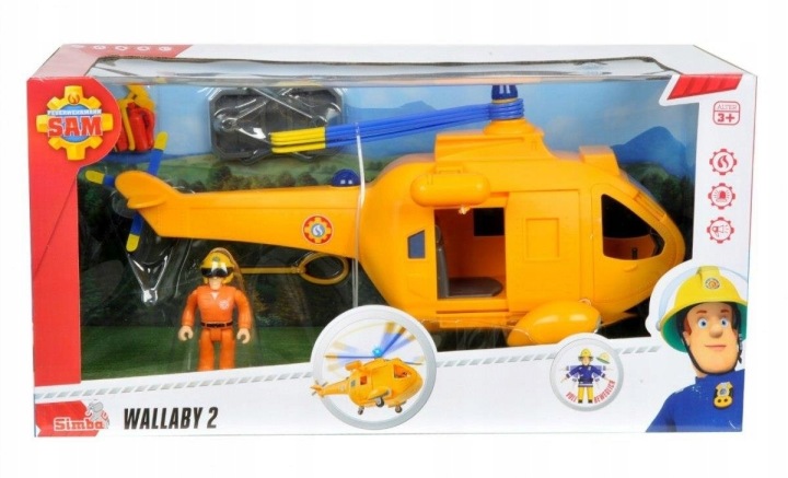 Пожежний сем Helikopter Wallaby II + Фігурка Simba