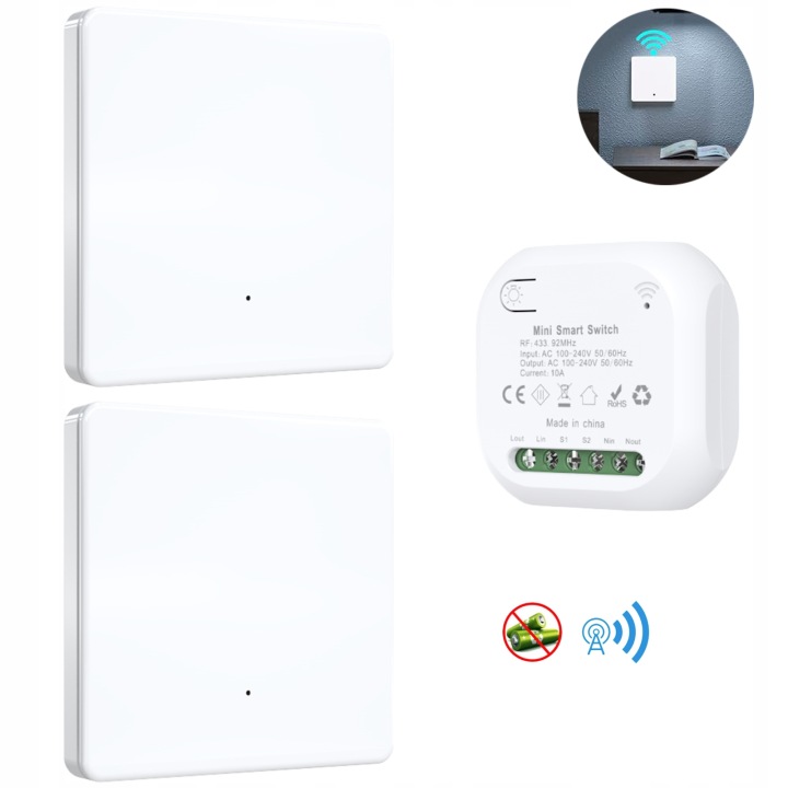 Bezdrátový Scenový Přepínač 2 Rádiový 240 V 10A 433MHZ