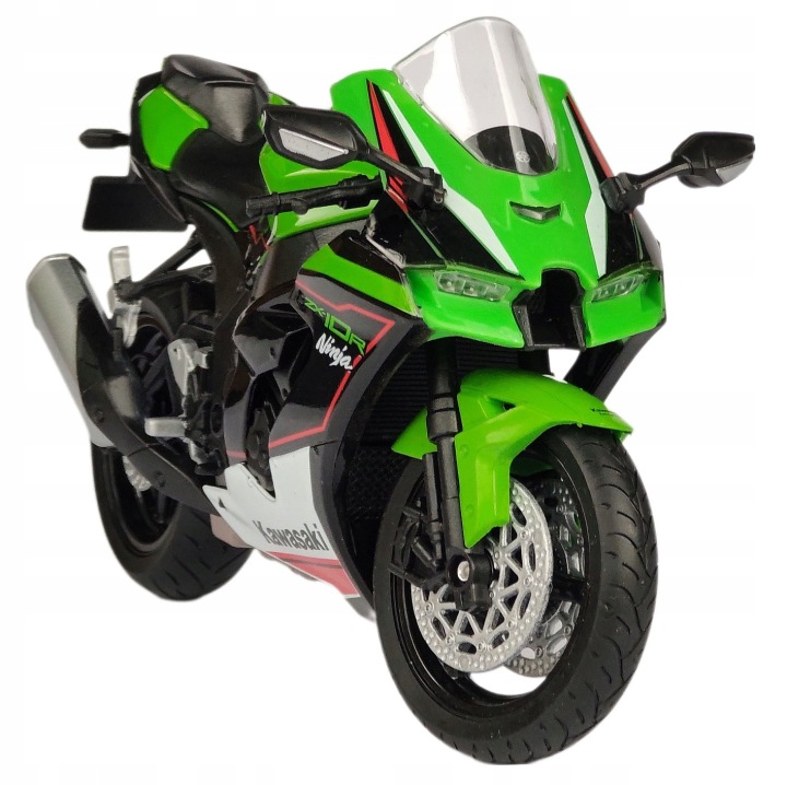 Kawasaki Ніндзя ZX-10R модель в масштабі 1:12 WELLY мотоцикл — фото 4