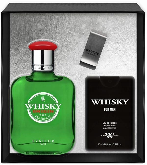 evaflor whisky woda toaletowa 100 ml   zestaw  