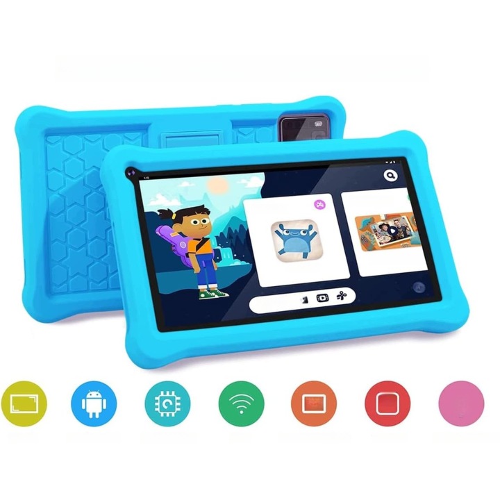 Tablet dla dzieci thunrlge 7 cali android 11 3 гб 32 гб з чохлом wifi bluetooth — фото 3