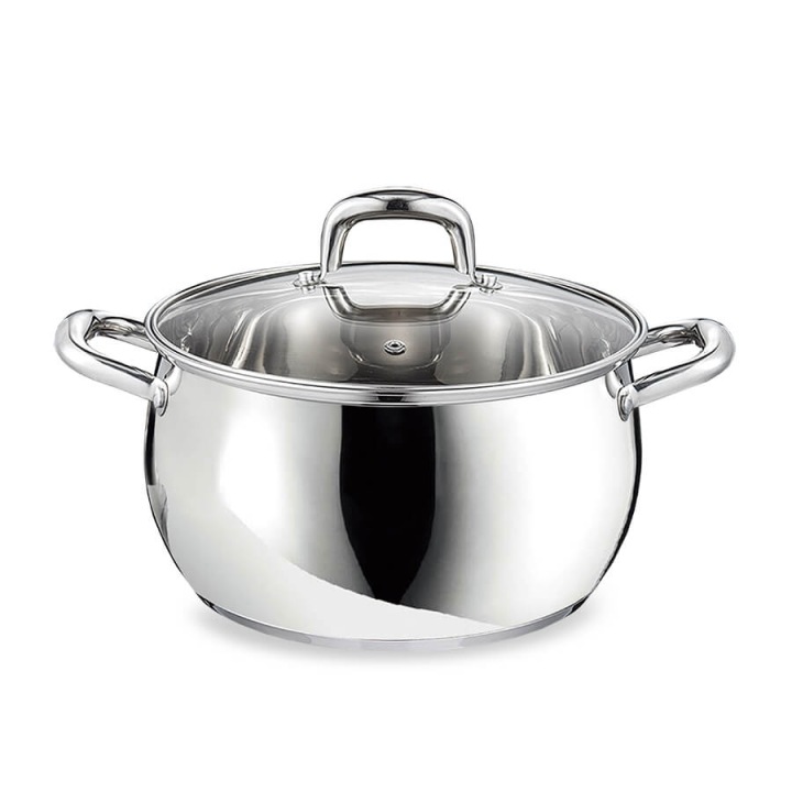Ocelový Hrnec s indukční poklicí 24 cm 6,4 l Maestro MR-3515-24