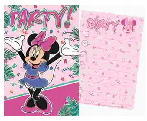 Запрошення святкове Disney Minnie Tropical