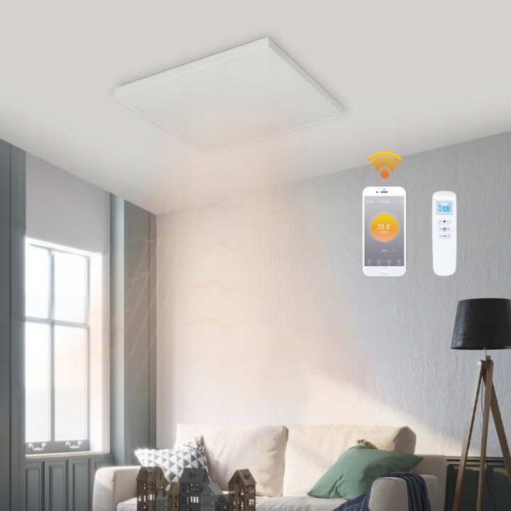 Stropní infračervený panel s termostatem 400W Wifi