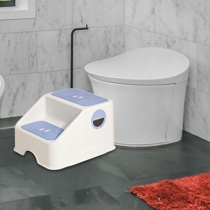 2 up Step Табурет Малюків Potty Steps Табурет Стайня Potty Тренувальний Ліжко синій — фото 3