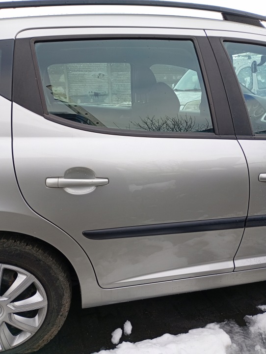 Peugeot 207 SW 07-13 Portière Droit Arrière Arrière Argent