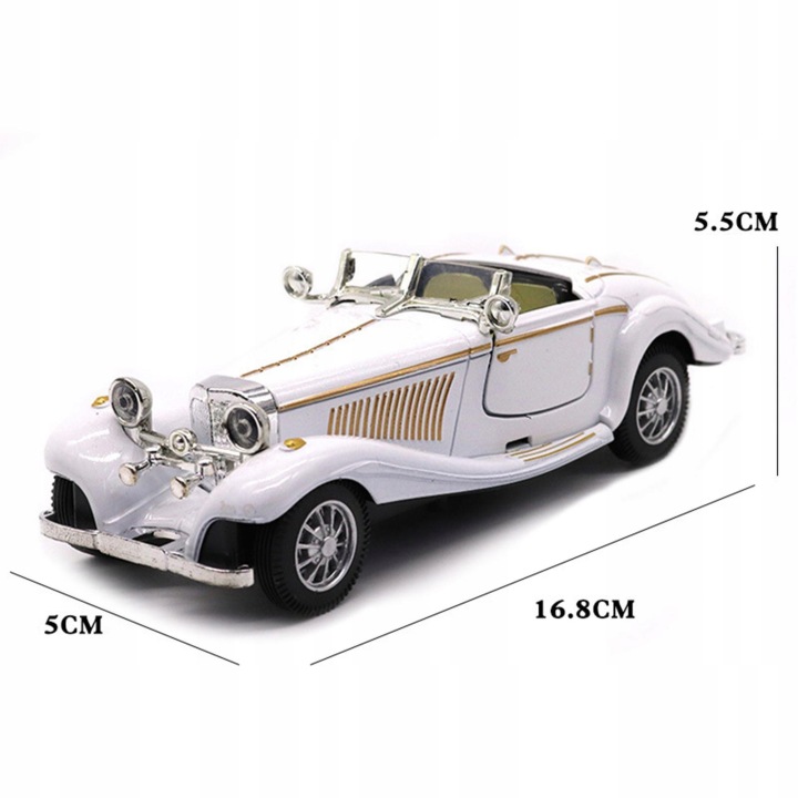1:28 Масштаб Дітей s Іграшки Метал Сплав Diecast Car Модель Collection Білий — фото 3