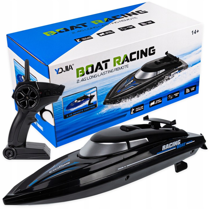 MOTORBOAT BOAT remote controlled SPEED BOAT 25km/h + PILOT
