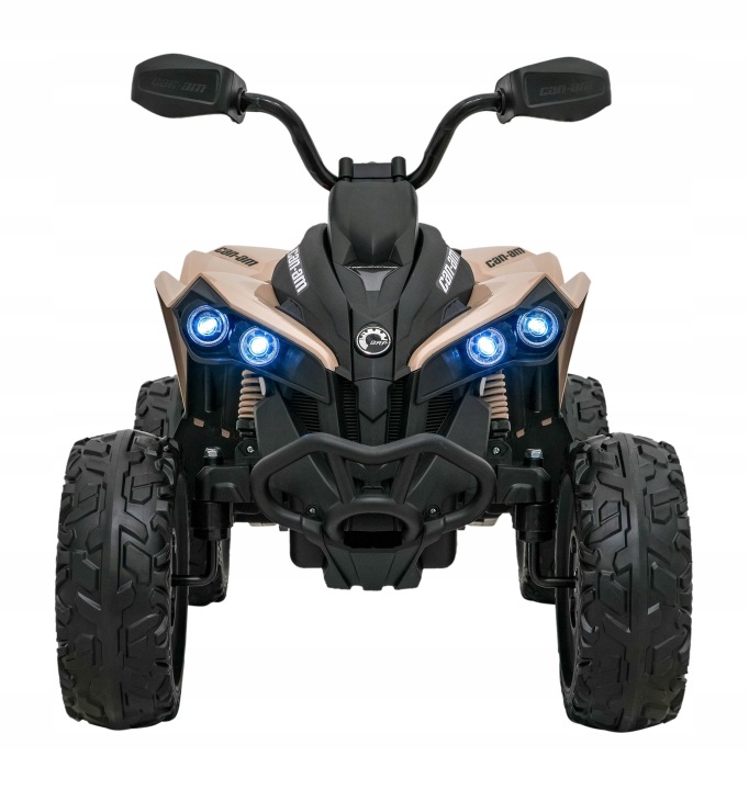 Великий Міцний Квадроцикл для дітей CAN-AM Maverick 24 Volt 4x200 Вт Хакі — фото 2