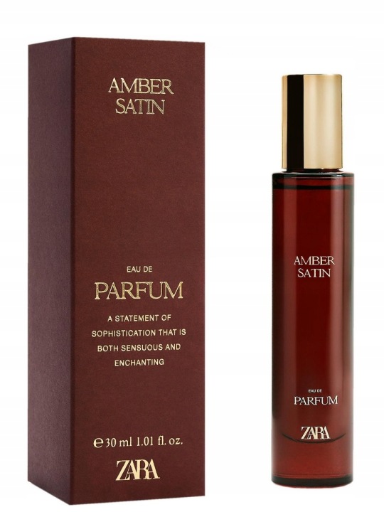zara amber satin woda perfumowana 30 ml     