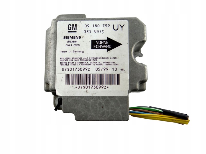 modulo SENSOR airbag OPEL ASTRA G 5WK4 2905