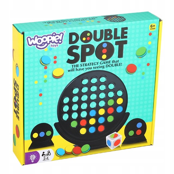 DOUBLE SPOT GRA PLANSZOWA STRATEGICZNA RODZINNA 3 W LINII 6+ WOOPIE Wydawca Woopie
