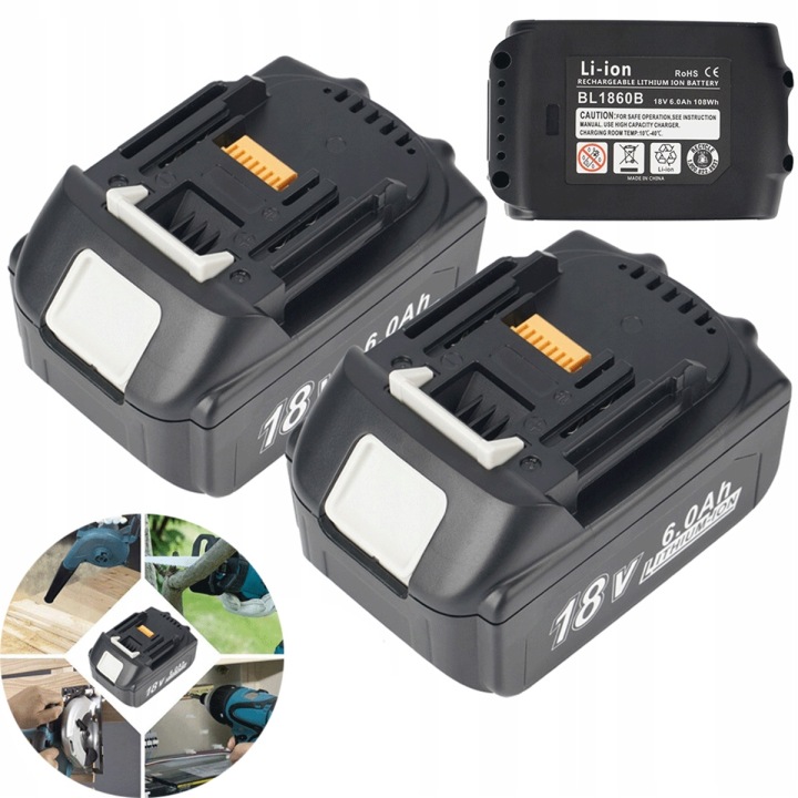 18V Baterie 6000MAH Kompatibilní BL1840 S 6 Vrstvami Ochrany