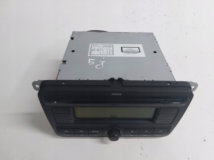 SKODA FABIA II ROOMSTER 06-15 RADIO PANEL DVD 5J0035161