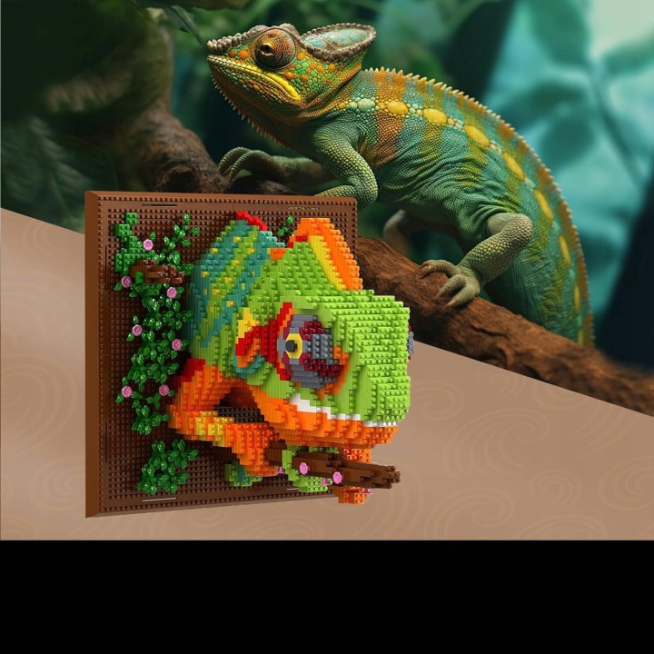KLOCKI KAMELEON 3D декорація реалістичний візерунок для вітальні спальні кабінету — фото 10
