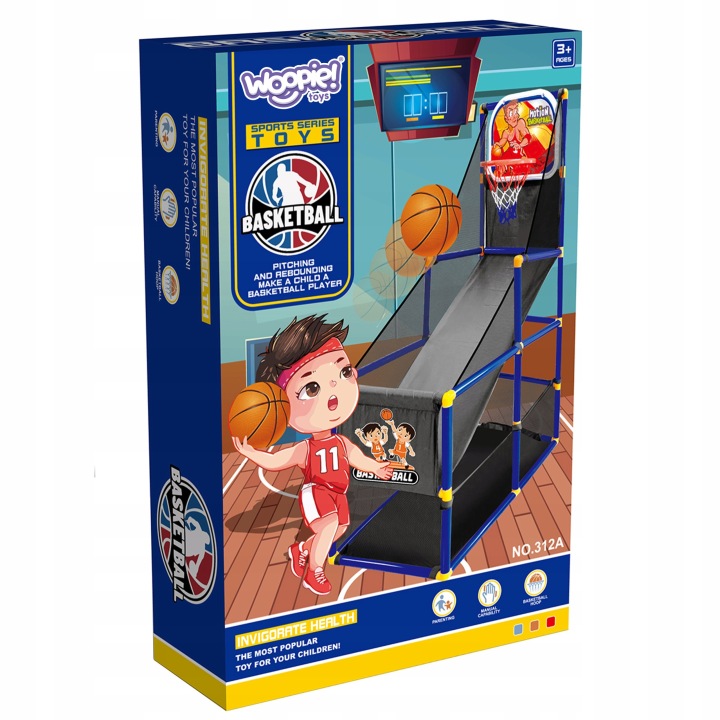 KOSZYKÓWKA STANOWISKO DO GRY BASKETBALL GRA SPORTOWA ZRĘCZNOŚCIOWA WOOPIE Marka Woopie