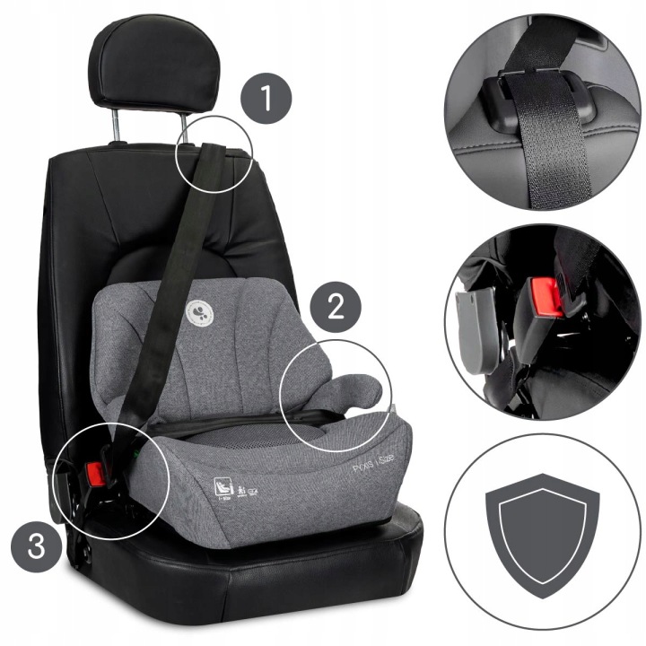 Lorelli бустер зі спинкою i-Size 125-150 см ISOFIX 2 в 1 підвищення — фото 11
