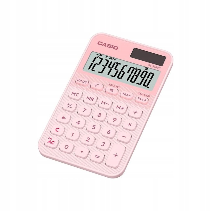 Калькулятор офісний CASIO SL-310YC 10 цифр рожевий — фото 2