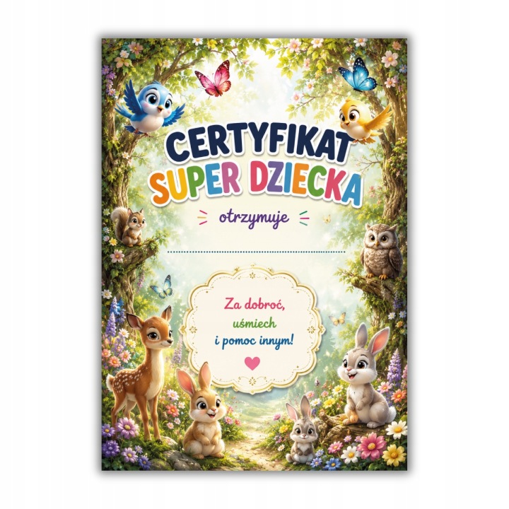 Сертифікат диплом Супер Дитини візерунок 4 школа дитсадок ясла