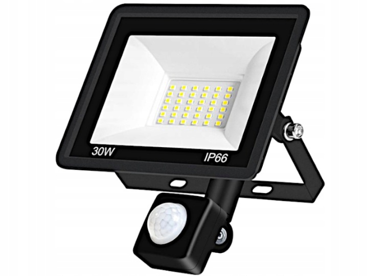 Halogenová venkovní lampa na garáž 30W IP65 detektor