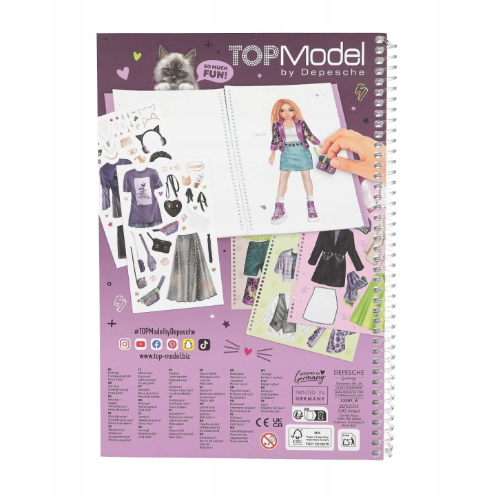 На подарунок TOP MODEL набір для творчості сукня ME UP Big 160 наклейок з для хлопчиків — фото 4