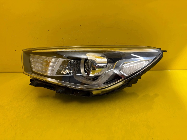light left front Kia Rio IV lens Led green connecting spoiler
