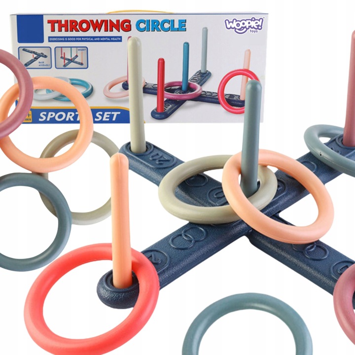 GRA SPORTOWA RZUCANIE OBRĘCZAMI DO CELU SERSO FUN THROWING CIRCLE WOOPIE