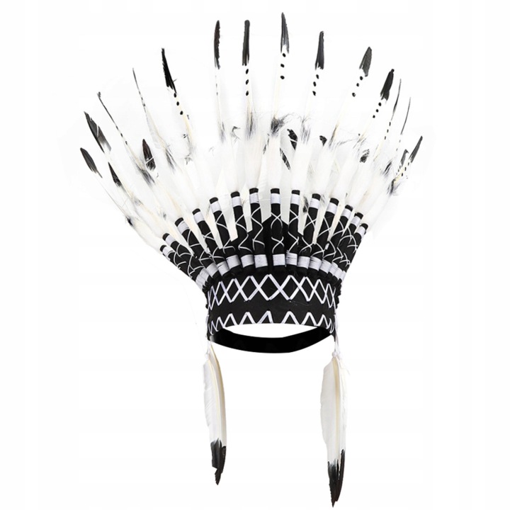 Індіанців American Імператорка Чорний Chief Індіанців Feather Hat Funny Дитячий RL — фото 3