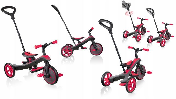 P504 Велосипед 4 в 1 Globber New Red Explorer Trike 4in1 632-102-2 (вживаний) — фото 3