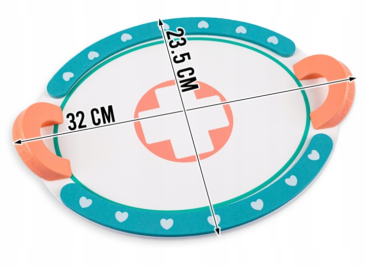 DREWNIANY ZESTAW MAŁY LEKARZ PIELĘGNIARKA Materiał drewno