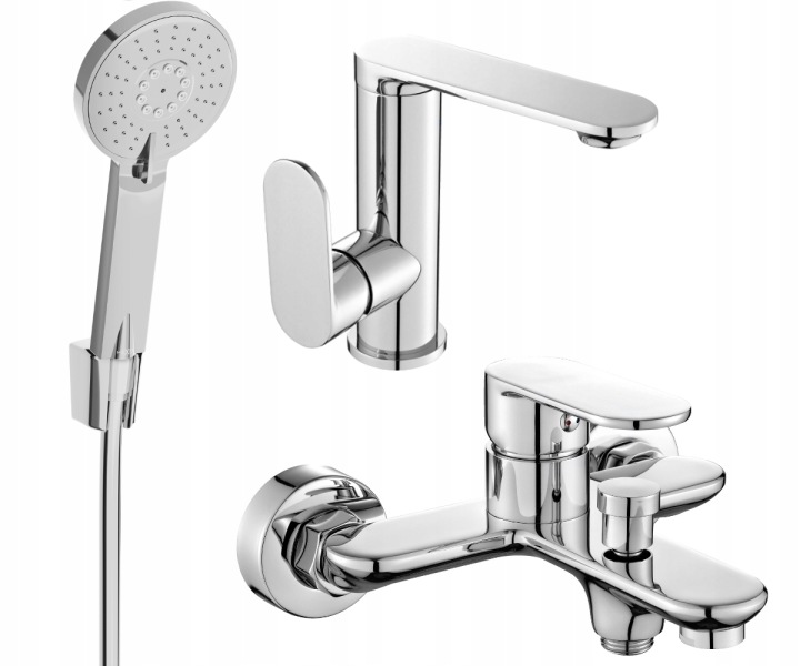 Mexen Milo R40 Vanová Souprava Chromová, Nástěnná, 150 cm Hadice