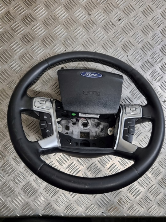 FORD S-MAX MK1LIFT lenkrad leder MULTIFUNKCJA TEMPOMAT airbag CHROM