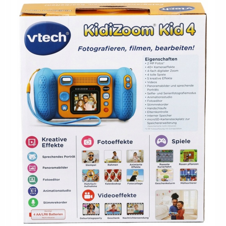 Фотоапарат для дітей VTech KidiZoom Kid 4 5 Mpx синій — фото 3