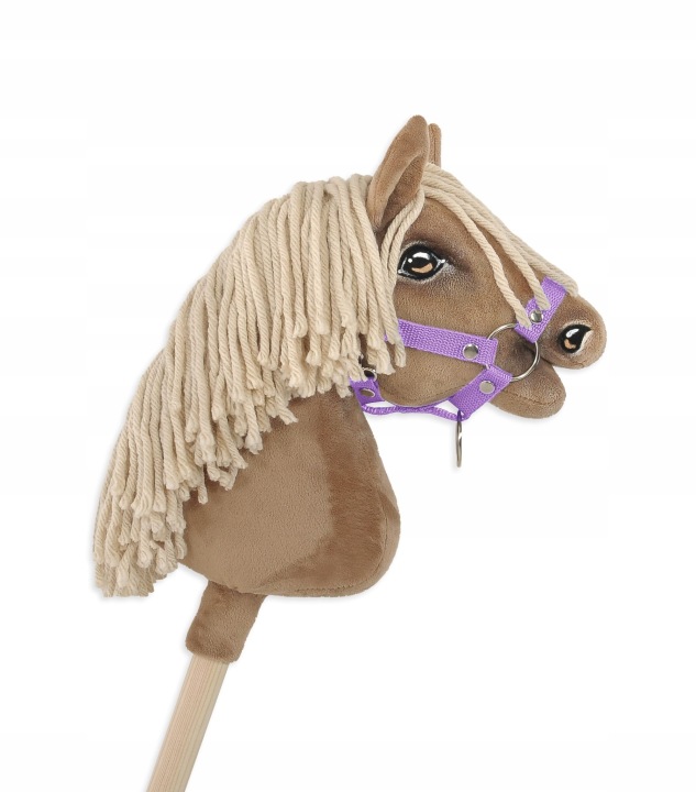 Недоуздок для коня Hobby Horse універсальний A4 і A5 що застібається - фіолетовий — фото 2
