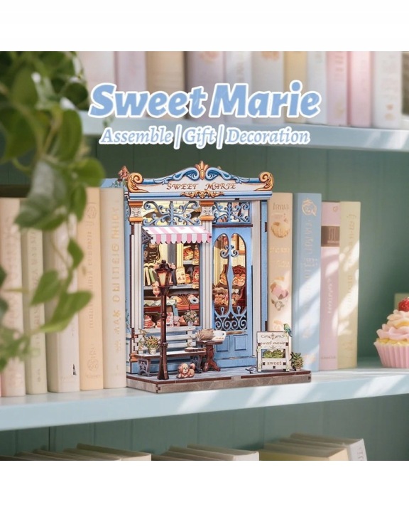Book nook DIY CuteBee Кондитерська Sweet Marie LED 242 ел. — фото 14