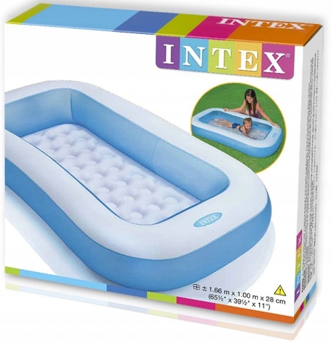 Intex басейн прямокутний для дітей 166 x 100 x 25 см 2+ роки (вживаний) — фото 9