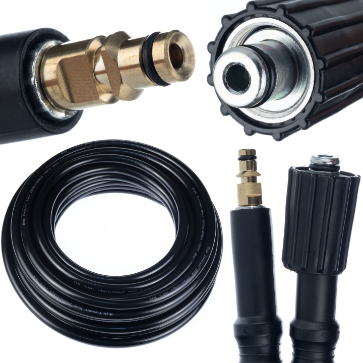 Vysokotlaká Hadice 15 M CLICK-M22 Quick Connect Karcher K2 K3 K4 K5 K6 K7