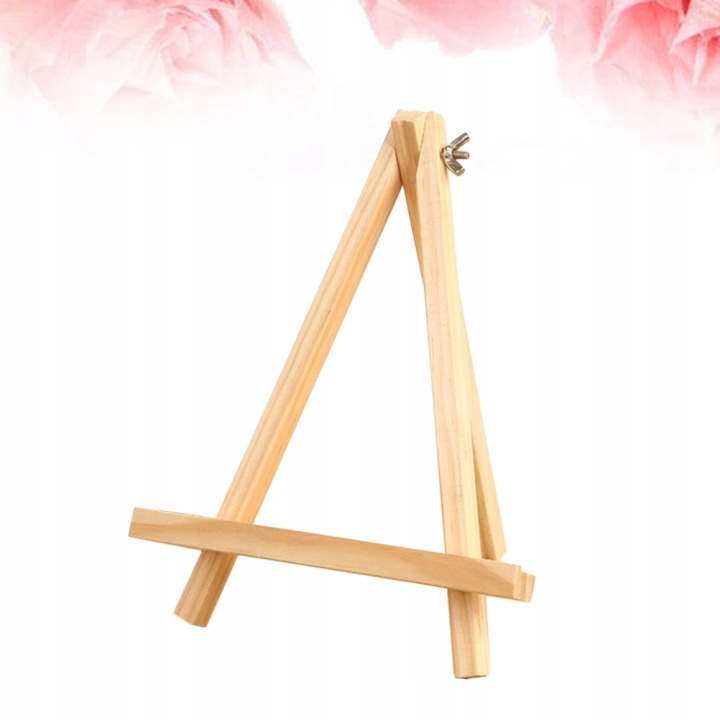1 шт. маленька бамбукова стійка A-FRAME на картини і рамки, хакі — фото 7