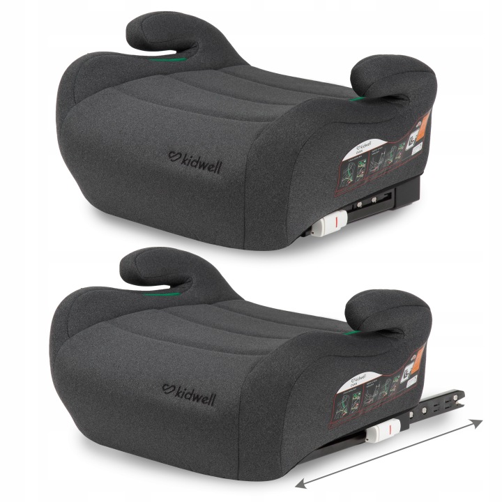 Автокрісло ISOFIX I-SIZE підставка для дитини Kidwell Ovan Сірий — фото 3