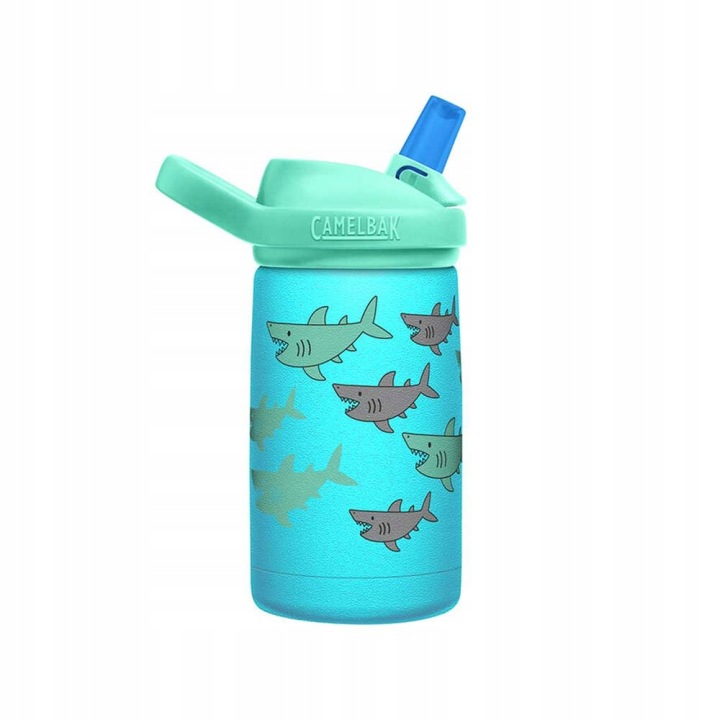 Пляшка для води Camelbak Eddy+ Kids Утеплений 0,35 л - school of sharks — фото 3