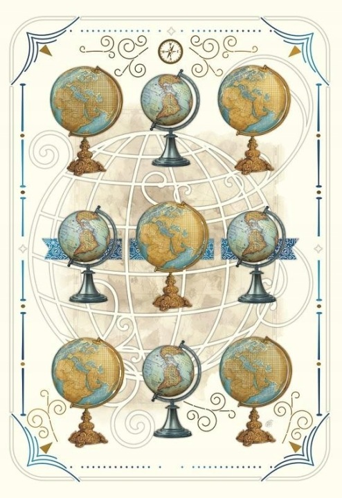 DaVinci Листівка 12x18 см B- BD 502 090 конверт 9 глобусів