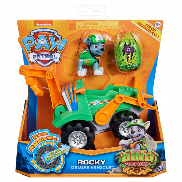 PSI PATROL DINO RESCUE ROCKY + POJAZD RUCHOMY Rodzaj pojazdu pojazdy z bajek