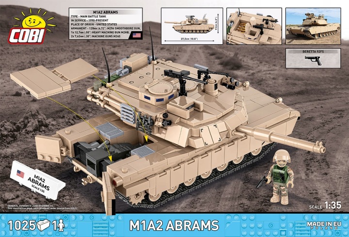 Конструктор Cobi Armed Forces M1A2 Abrams 2632 1025 ел.