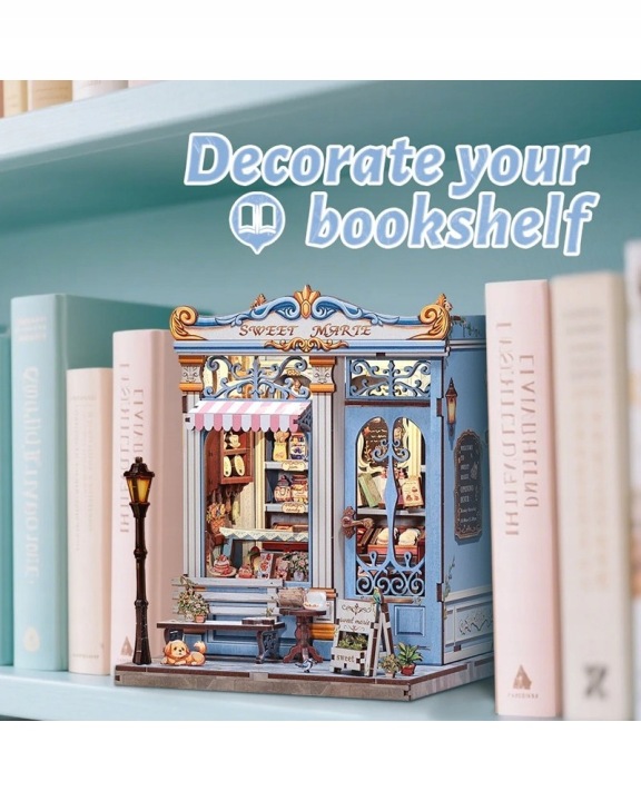 Book nook DIY CuteBee Кондитерська Sweet Marie LED 242 ел. — фото 13
