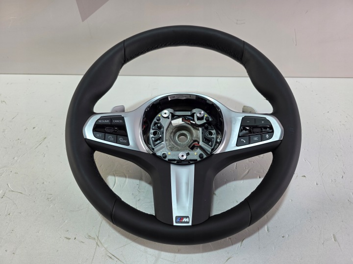 Volant Cuir, en cuir MULTIFUNKCJA Palettes vitesse volant BMW X5 G05 X6 G06 X7 G07 LCI 5A1D383