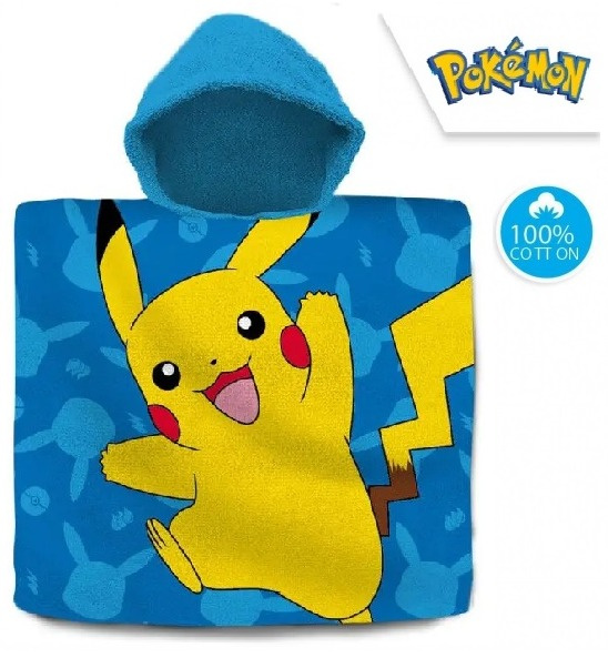 Рушник пончо Pokémon Синій 60x120 см
