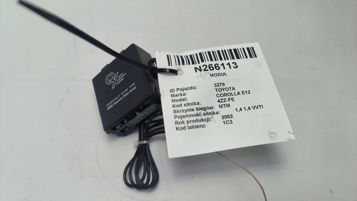 module ALARMU TOYOTA COROLLA E12