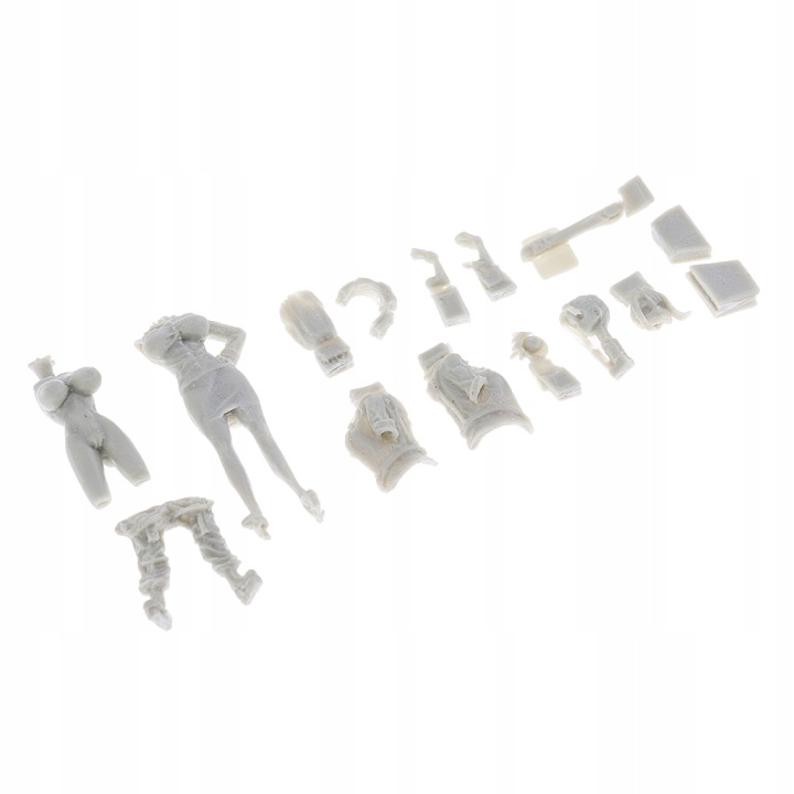 1/35 Модель Фігура зі смоли Жінка Офіцер Сучасний незібраний подарунок DIY